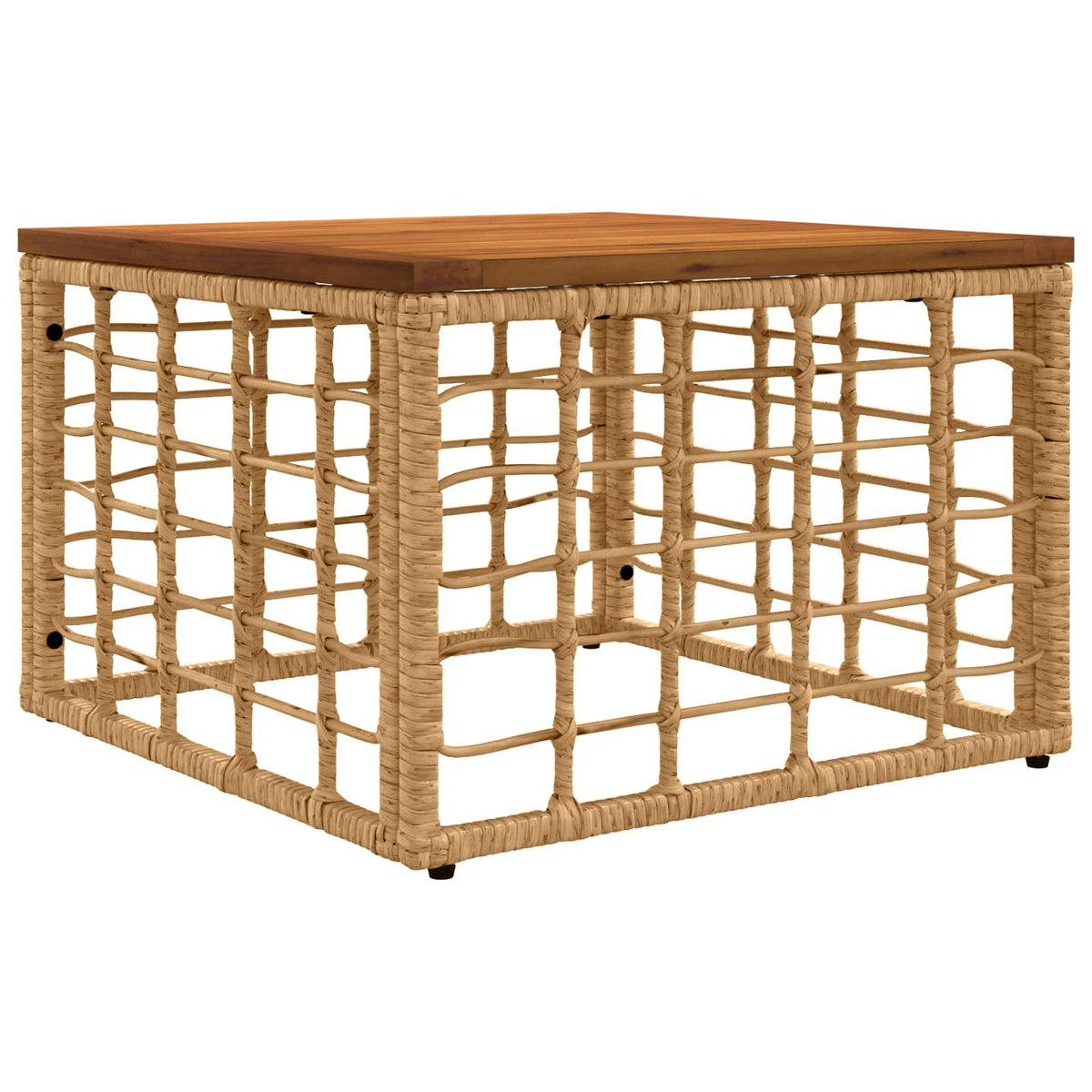 Outdoor-Sofagarnitur 12 stk. 11-Sitzer Natur und Cremeweiß