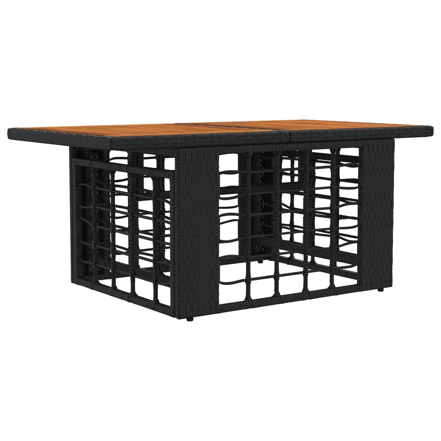 Gartensofa-set 6 stk. Schwarz und Dunkelgrau Poly-Rattan