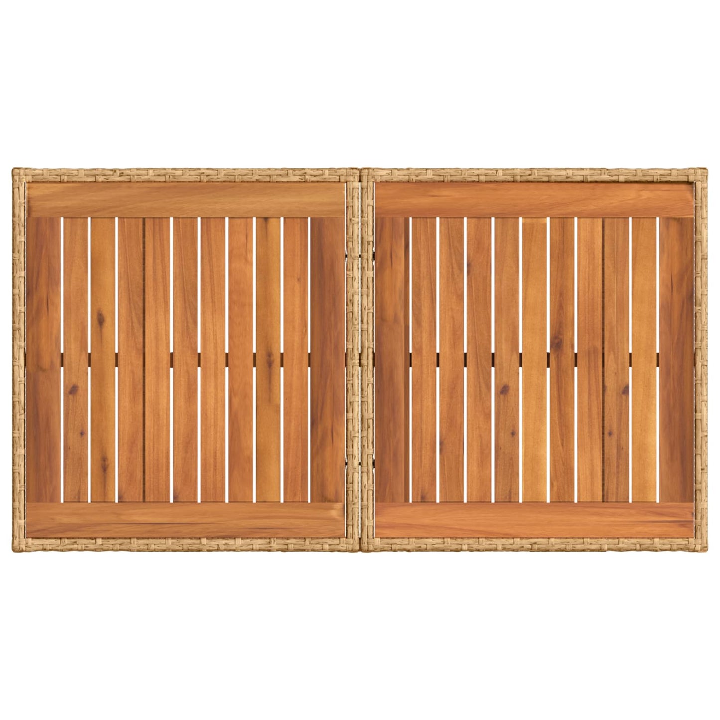 Gartensofa-set 6 stk. Natürlich und Cremweiß Poly-Rattan