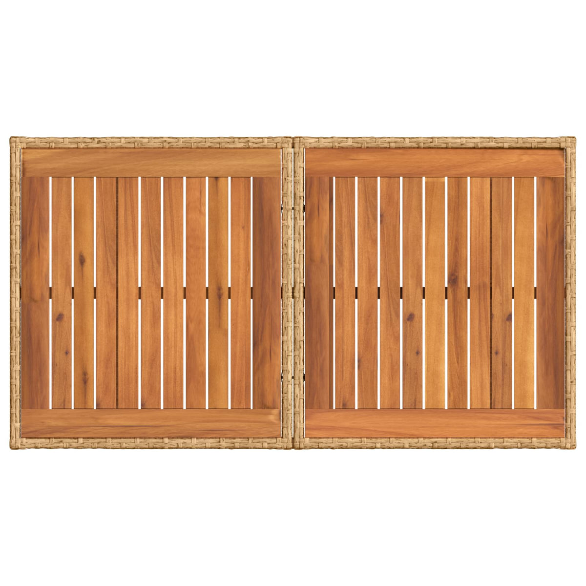 Gartensofa-set 10 stk. Natürlich und Cremweiß Poly-Rattan