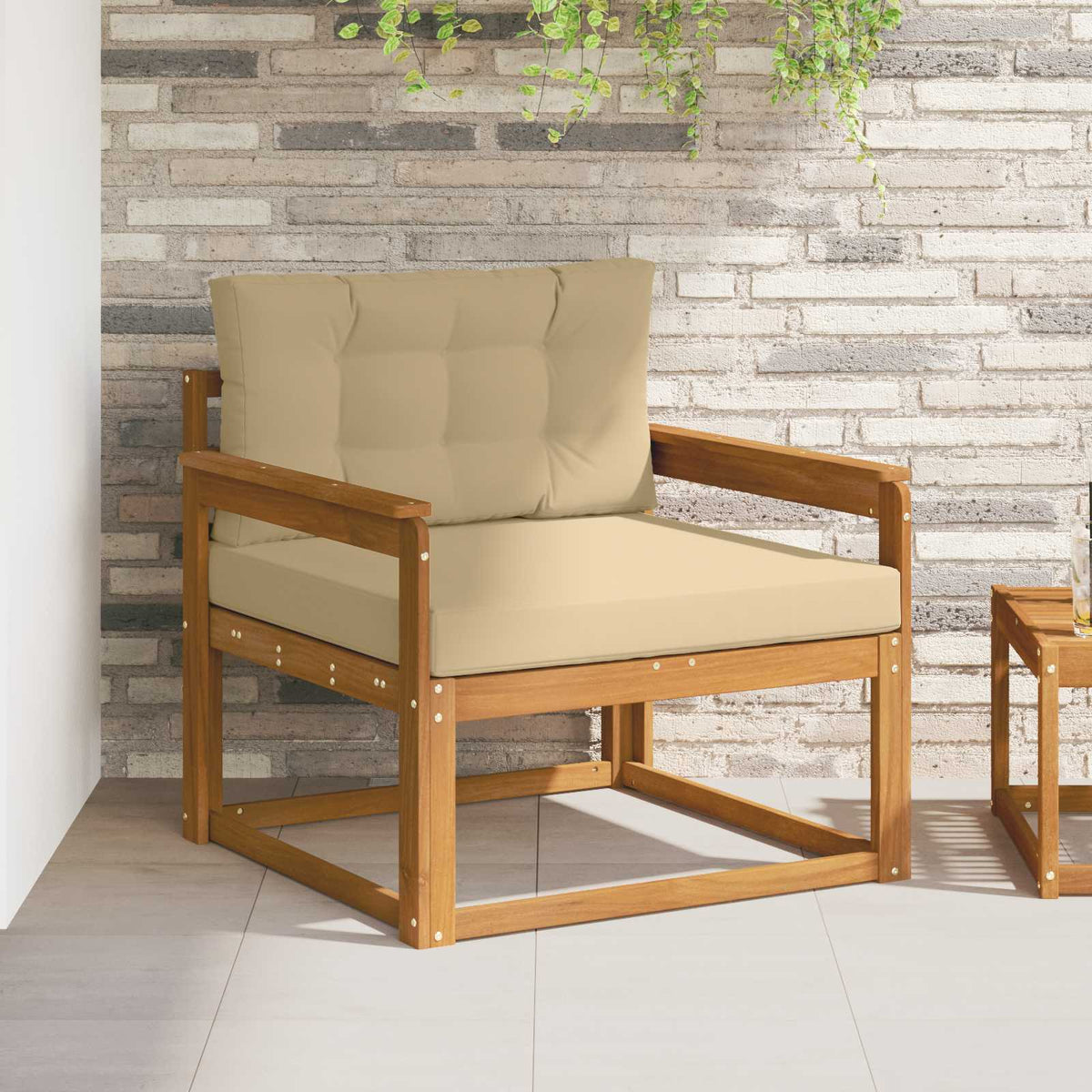 Outdoor Mittelsofa Natur