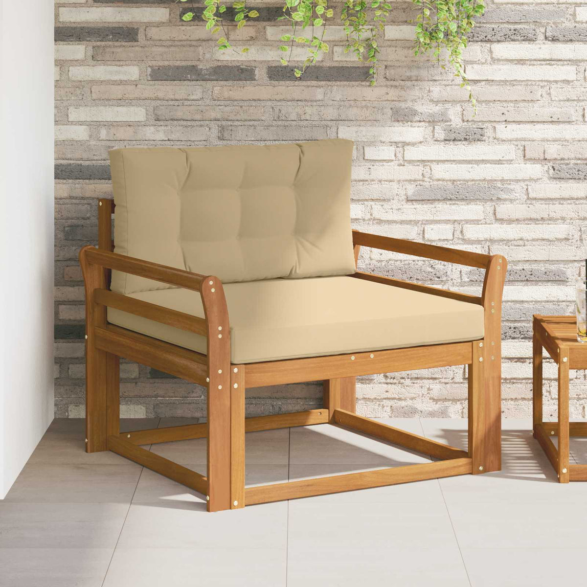 Outdoor Mittelsofa Natur
