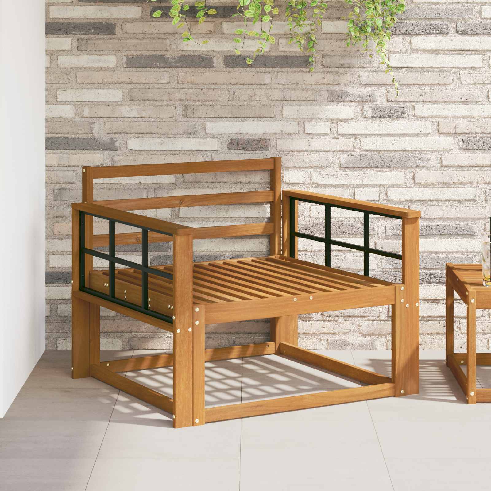 Outdoor Mittelsofa Natur
