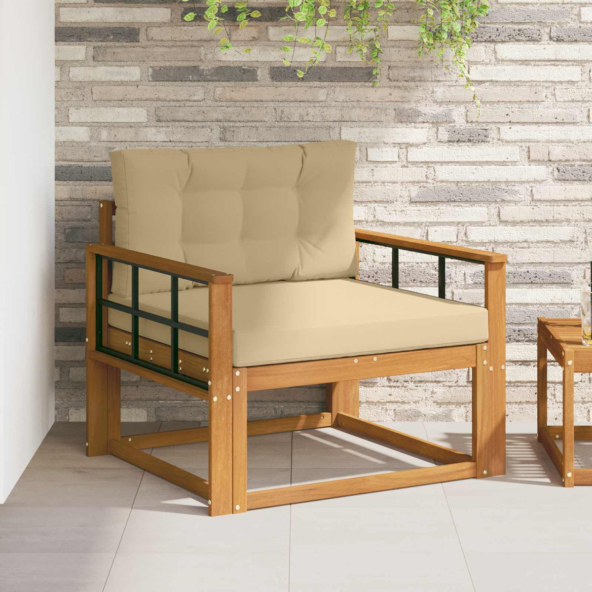 Outdoor Mittelsofa Natur