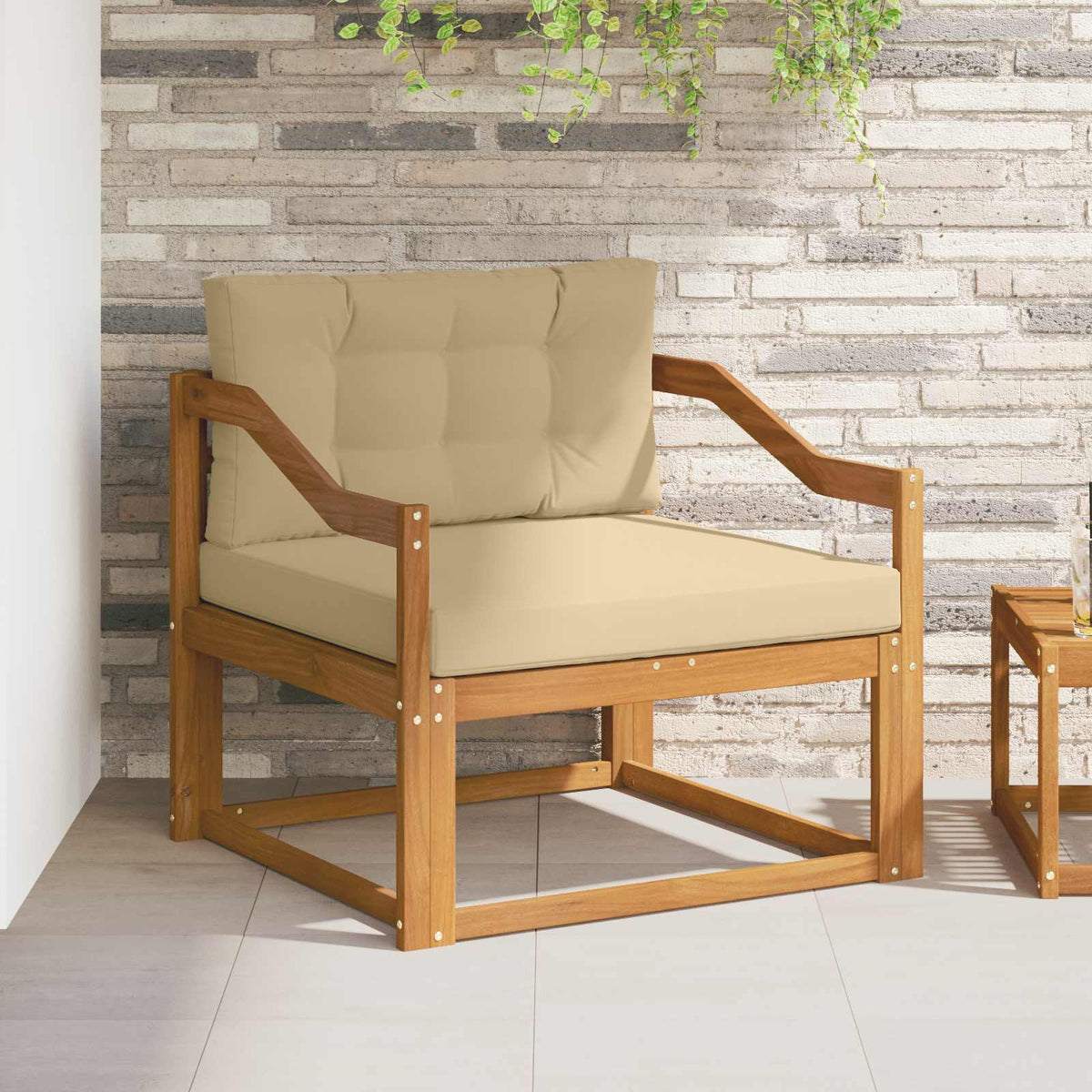 Outdoor Mittelsofa Natur