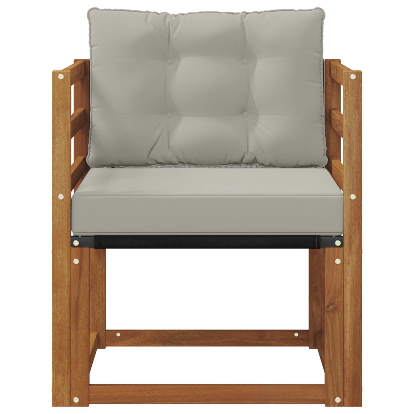 Outdoor-Sofa Massives Akazienholz und Textilene