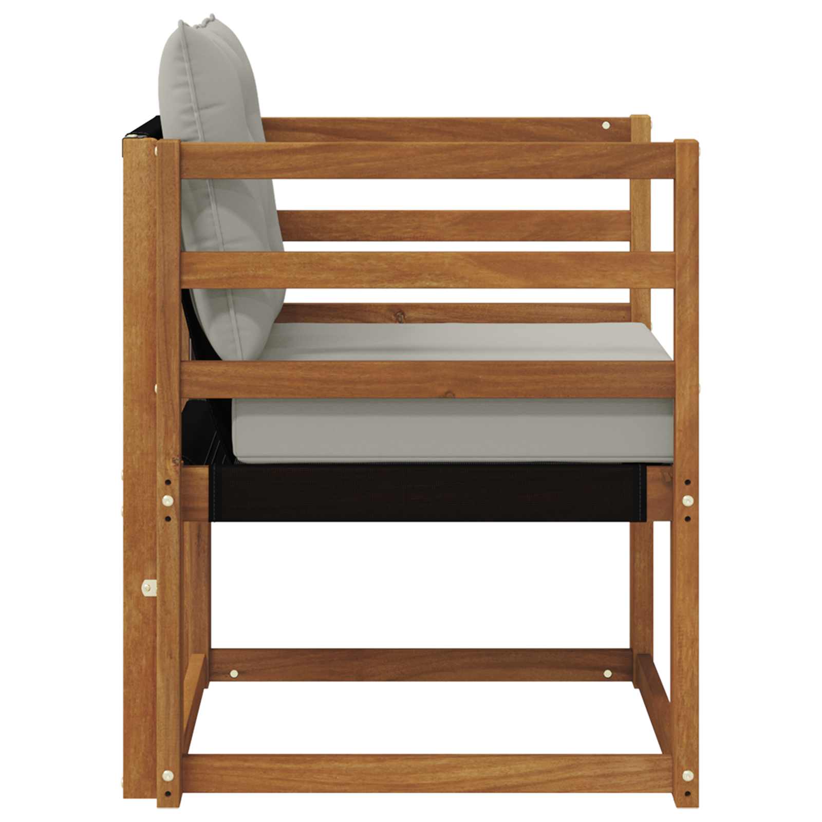 Outdoor-Sofa Massives Akazienholz und Textilene