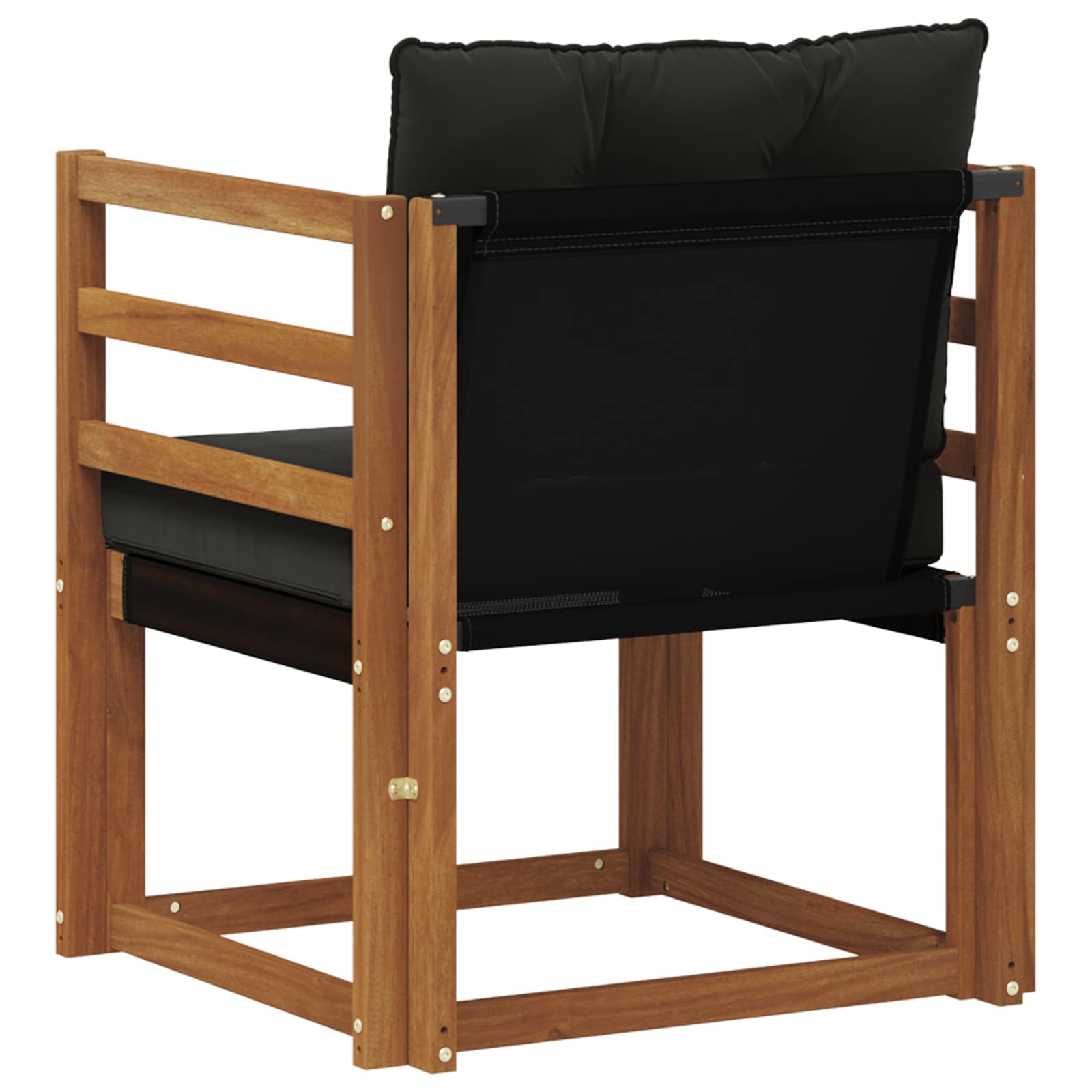 2 Stück Outdoor-Sofa Massivholz Akazie Natur