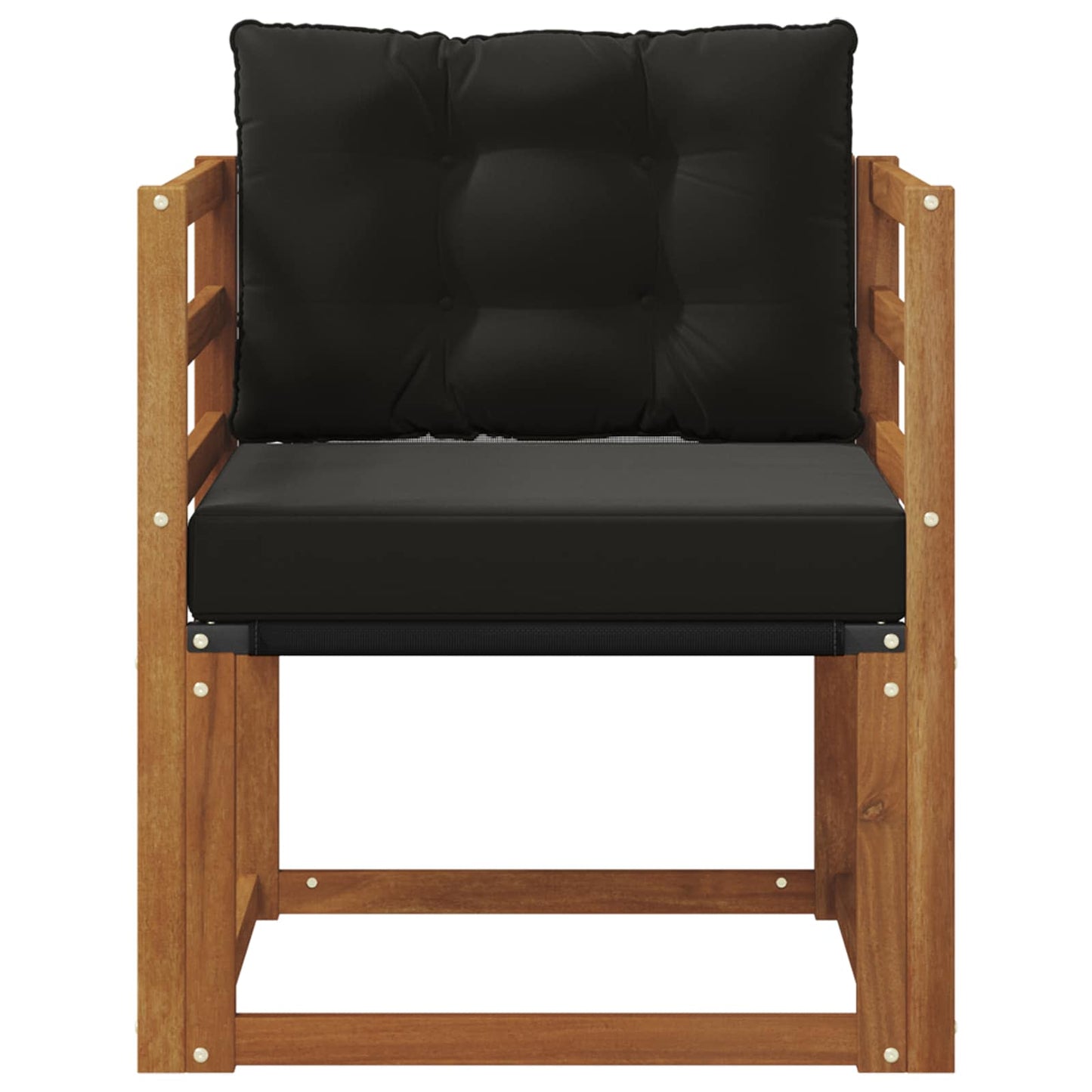 2 Stück Outdoor-Sofa Massivholz Akazie Natur