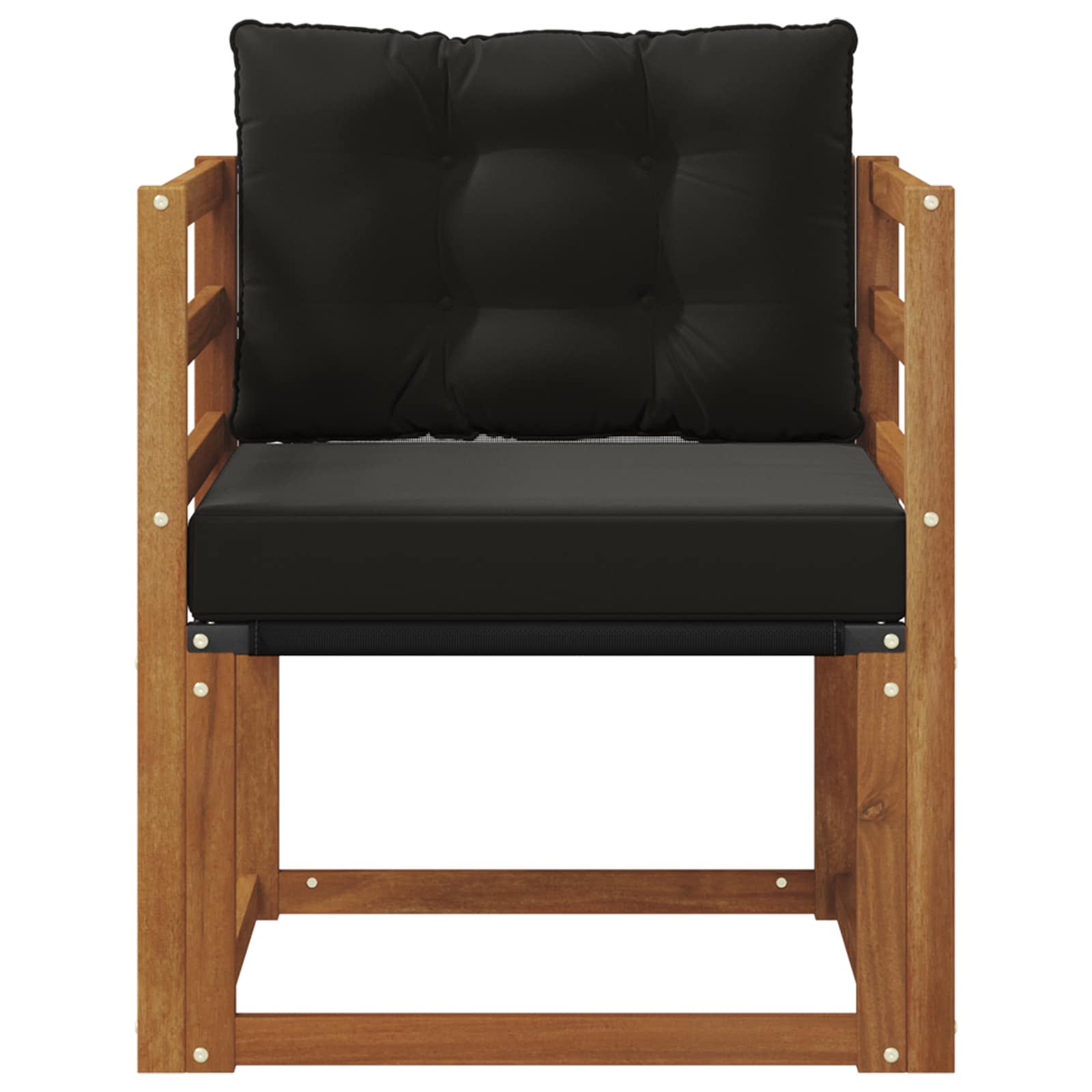 2 Stück Outdoor-Sofa Massivholz Akazie Natur