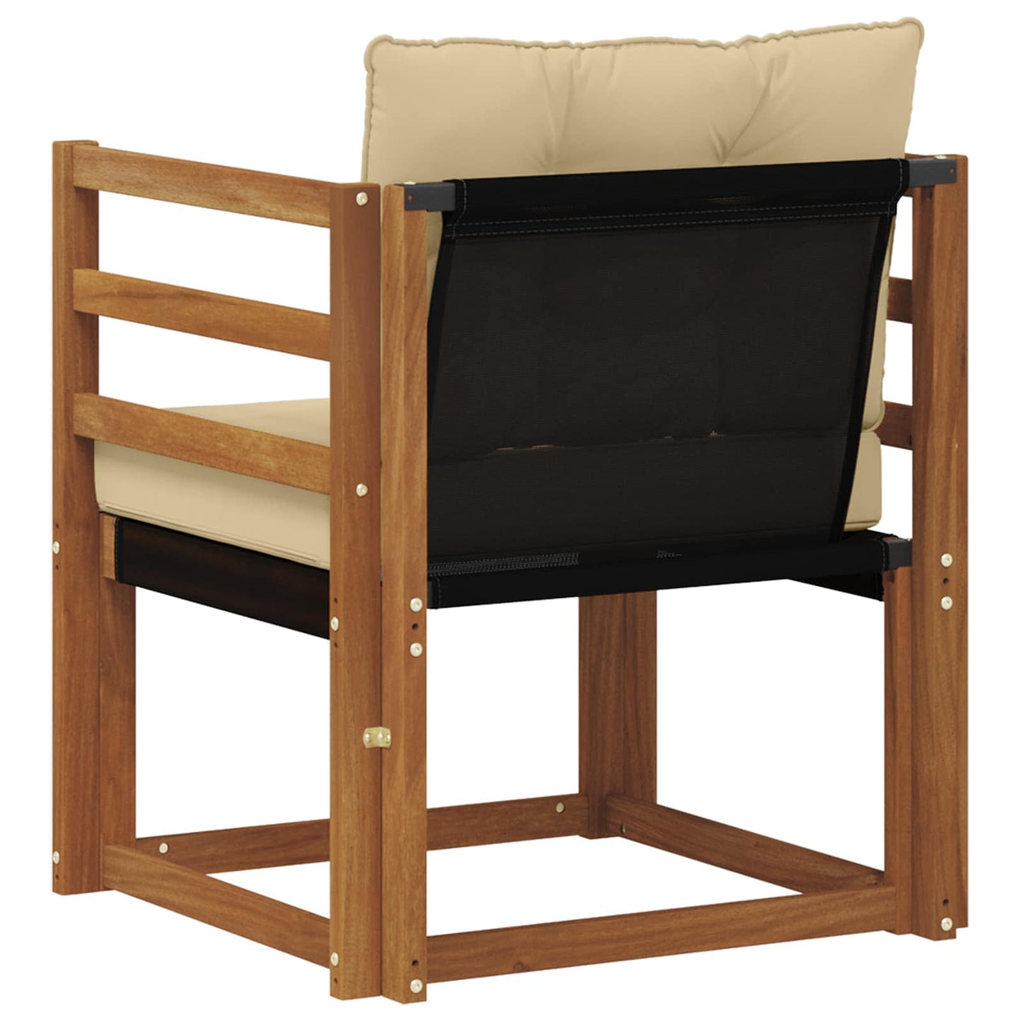Outdoor-Sofa Massivholz Akazie Natur