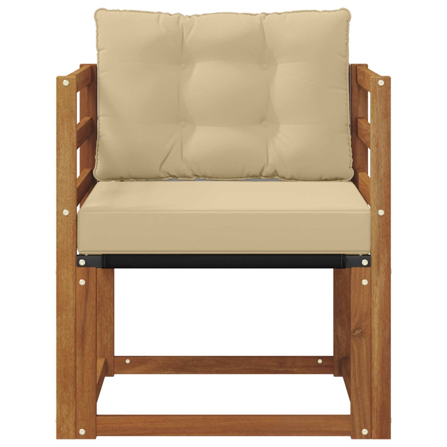 Outdoor-Sofa Massivholz Akazie Natur