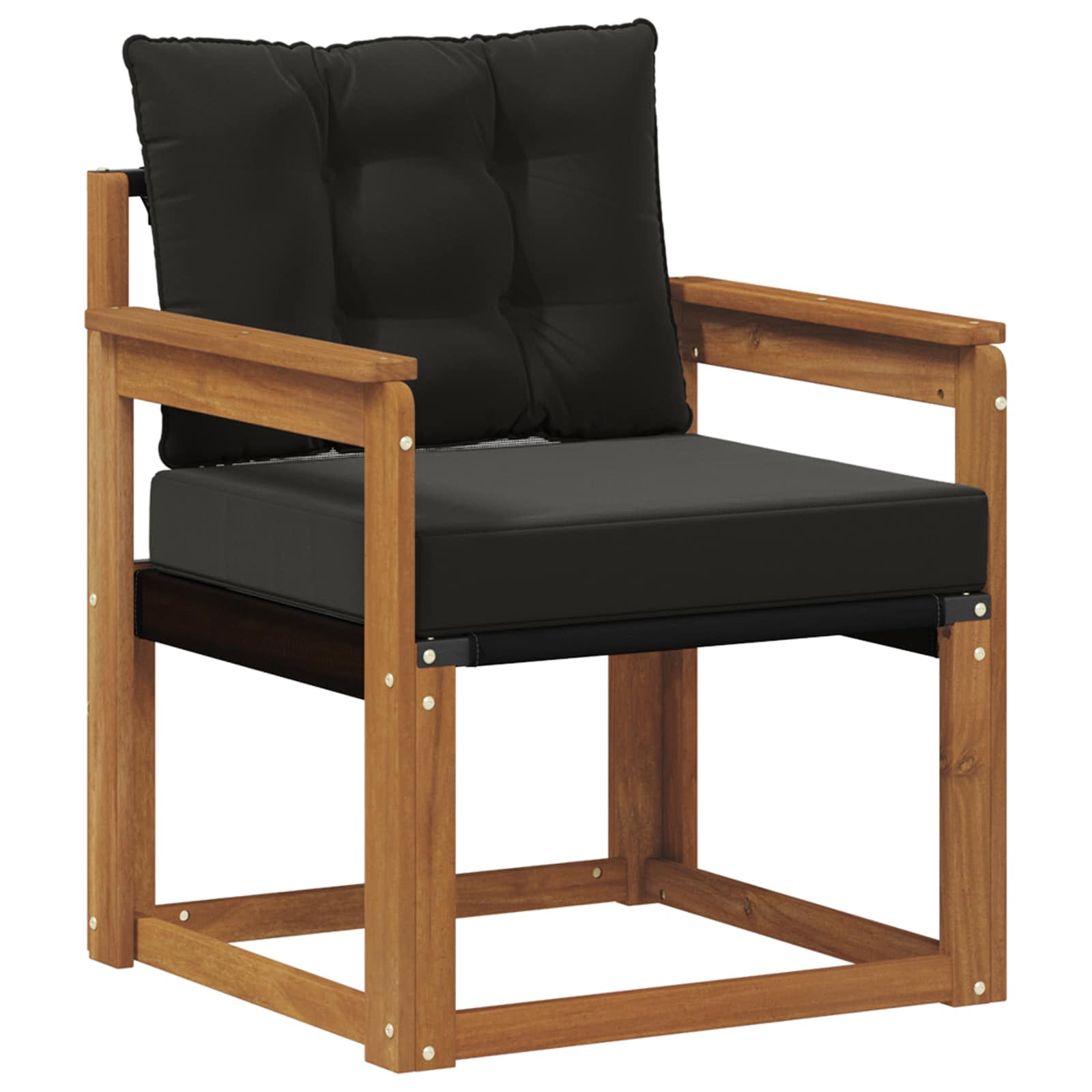 2 Stück Outdoor-Sofa Massivholz Akazie Natur