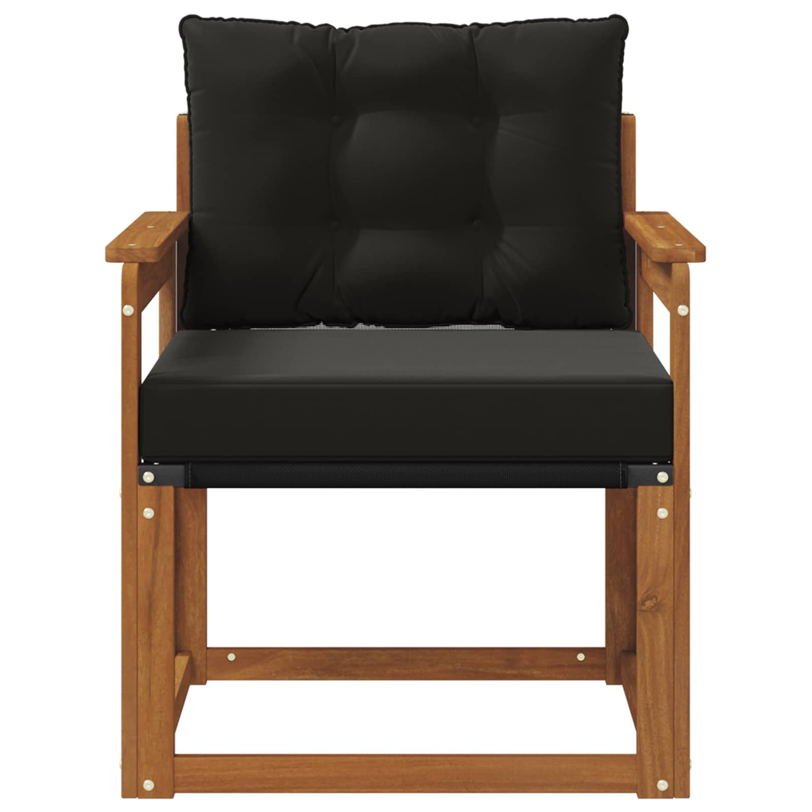 2 Stück Outdoor-Sofa Massivholz Akazie Natur