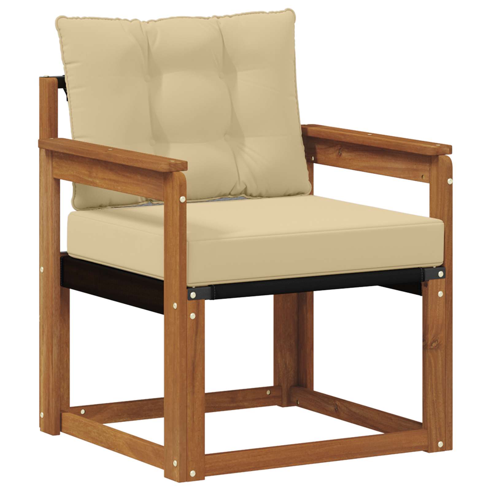 Outdoor-Sofa Massivholz Akazie Natur