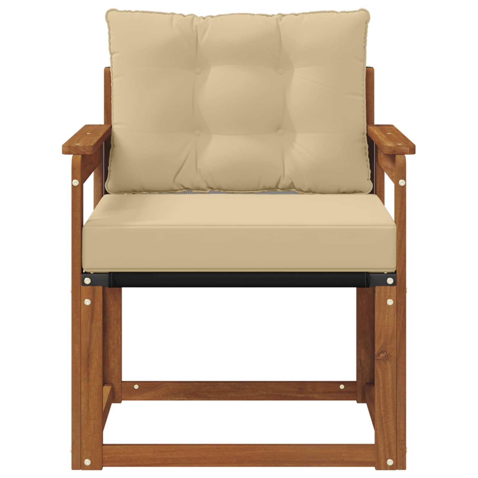 Outdoor-Sofa Massivholz Akazie Natur