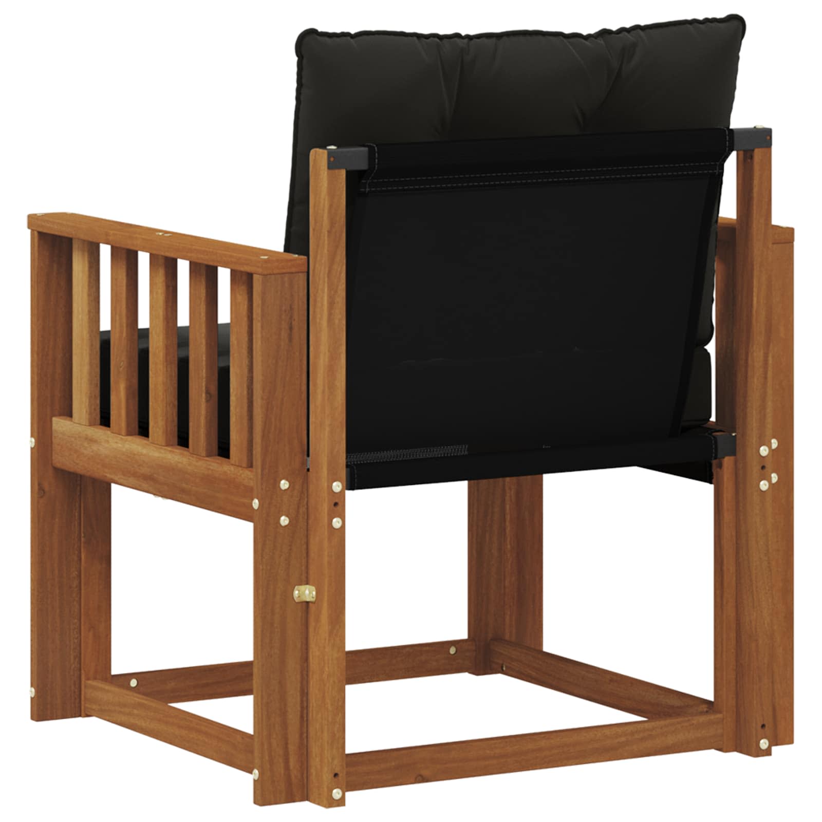 Outdoor-Sofa Massives Akazienholz und Textilene Natur