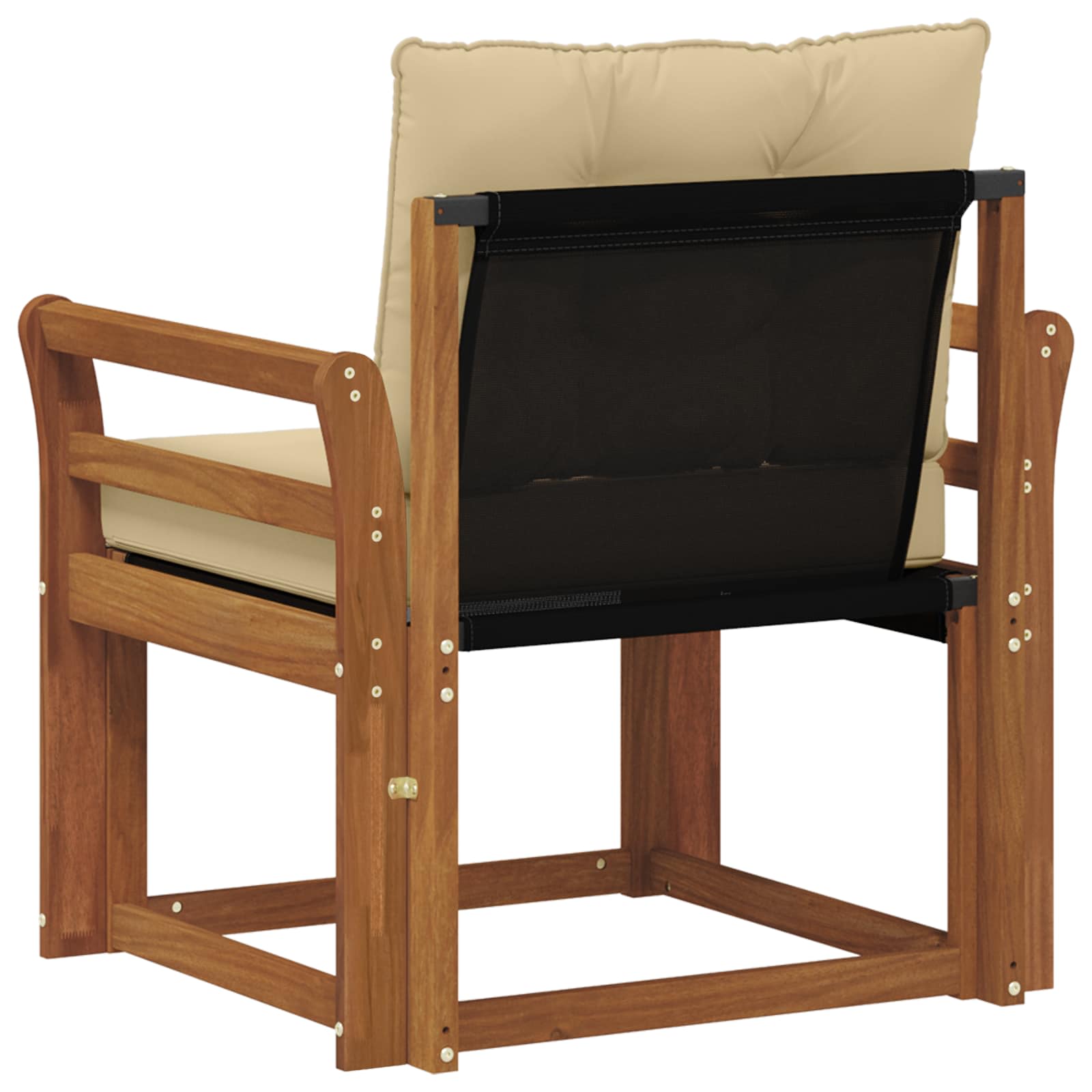 Outdoor-Sofa Massivholz Akazie Natur