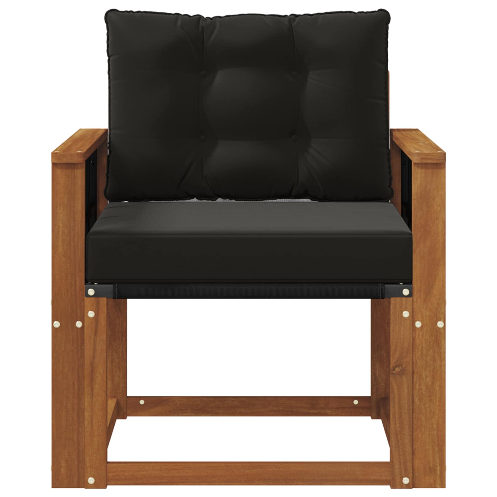 2 Stück Outdoor-Sofa Massivholz Akazie Natur