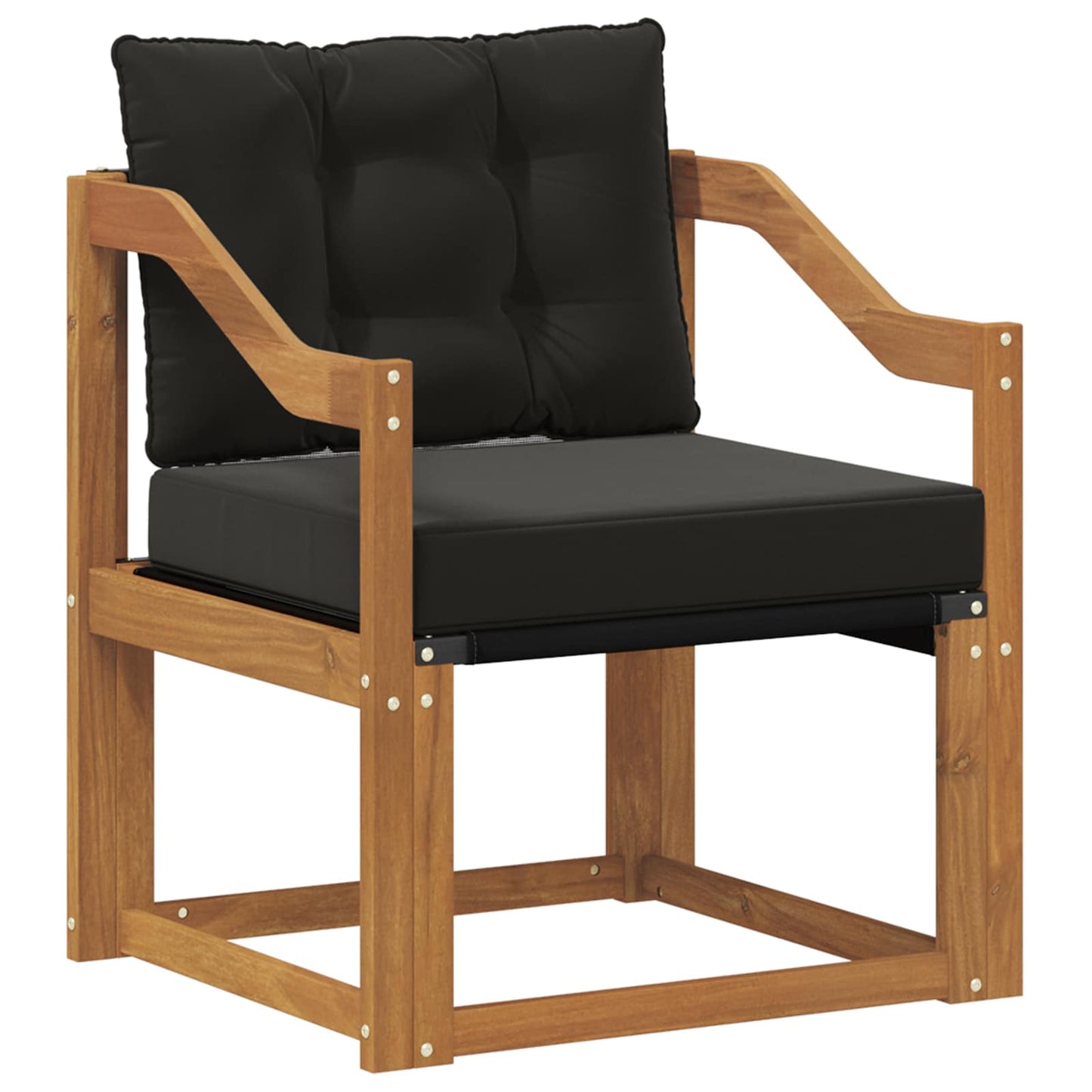 2 Stück Outdoor-Sofa Massivholz Akazie Natur