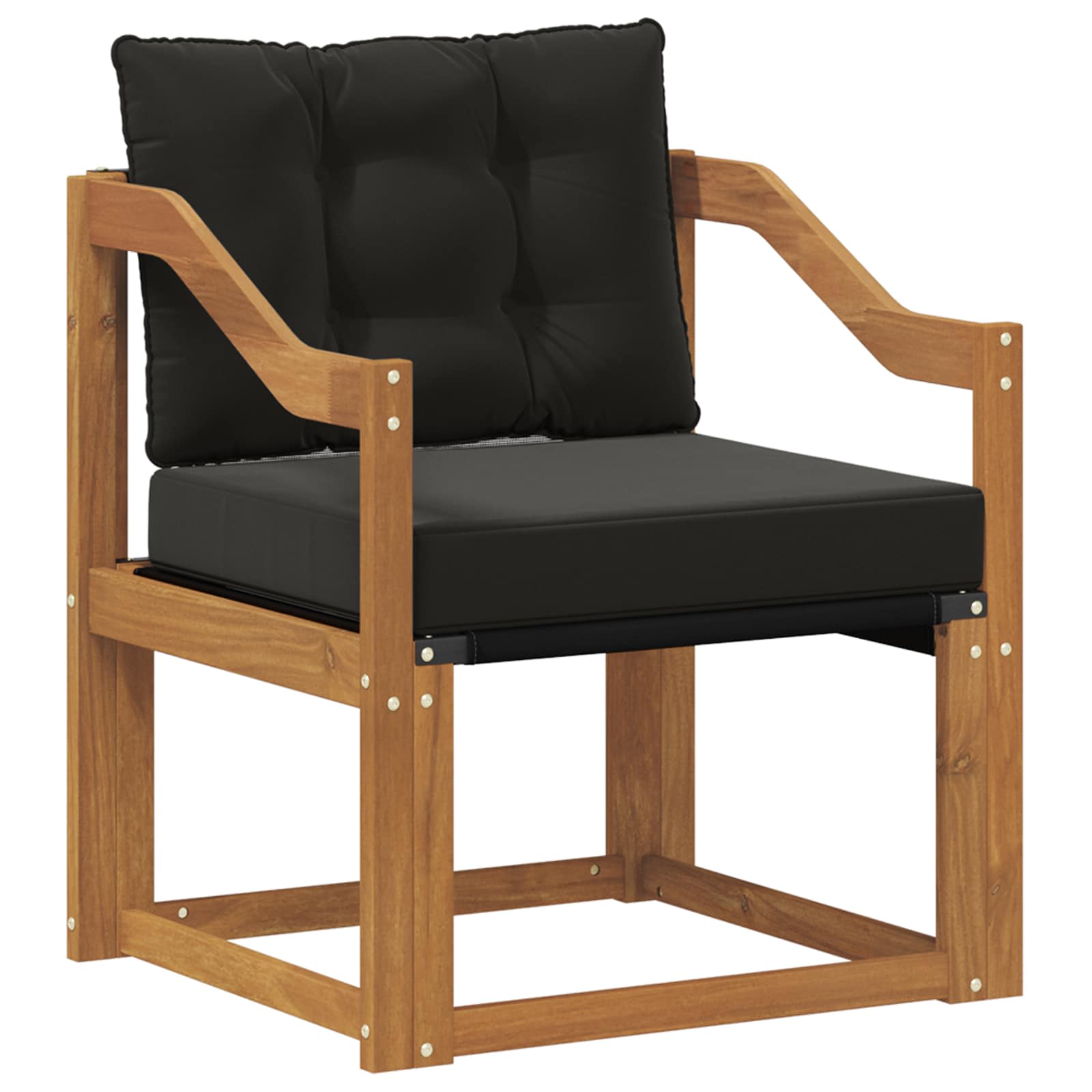 2 Stück Outdoor-Sofa Massivholz Akazie Natur
