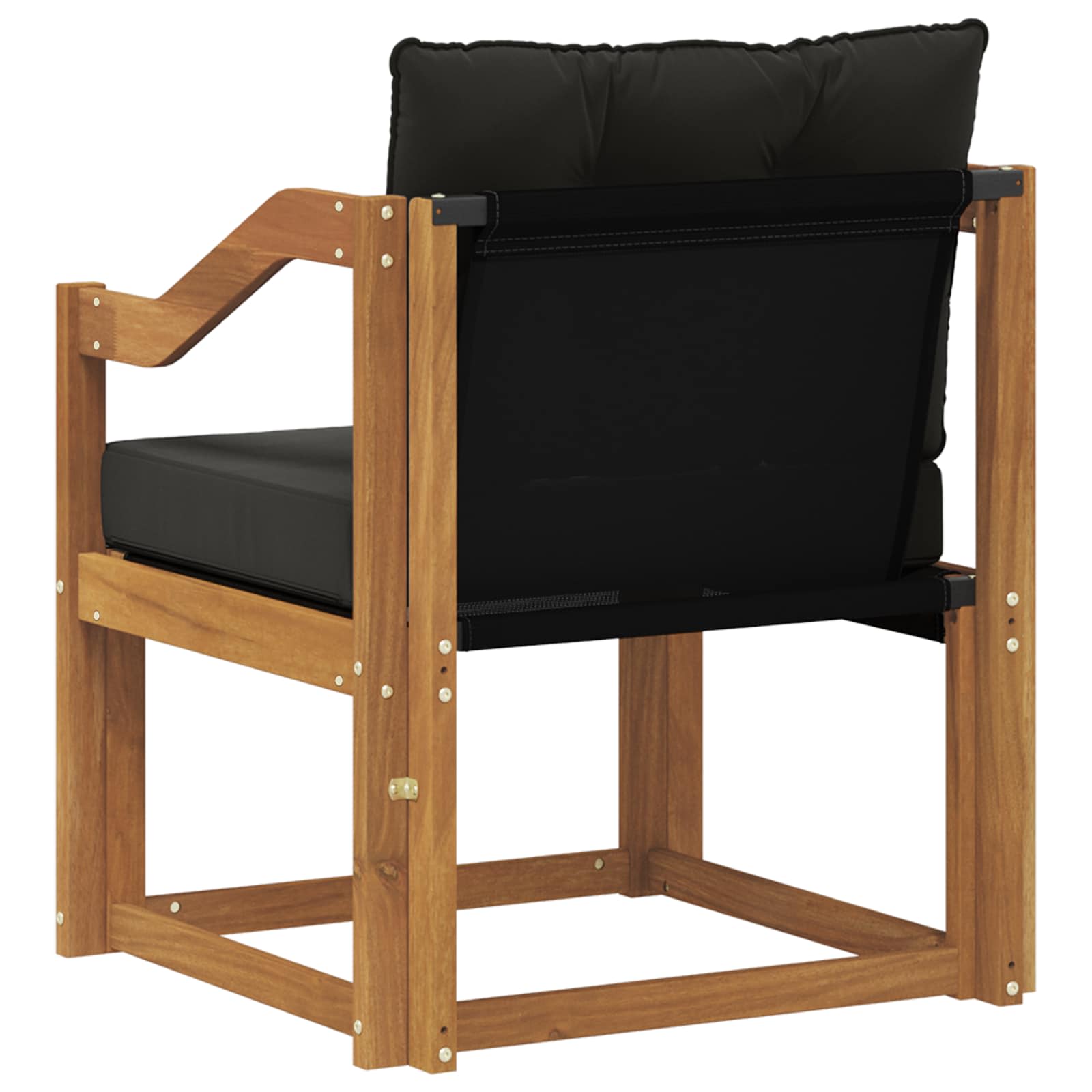 2 Stück Outdoor-Sofa Massivholz Akazie Natur