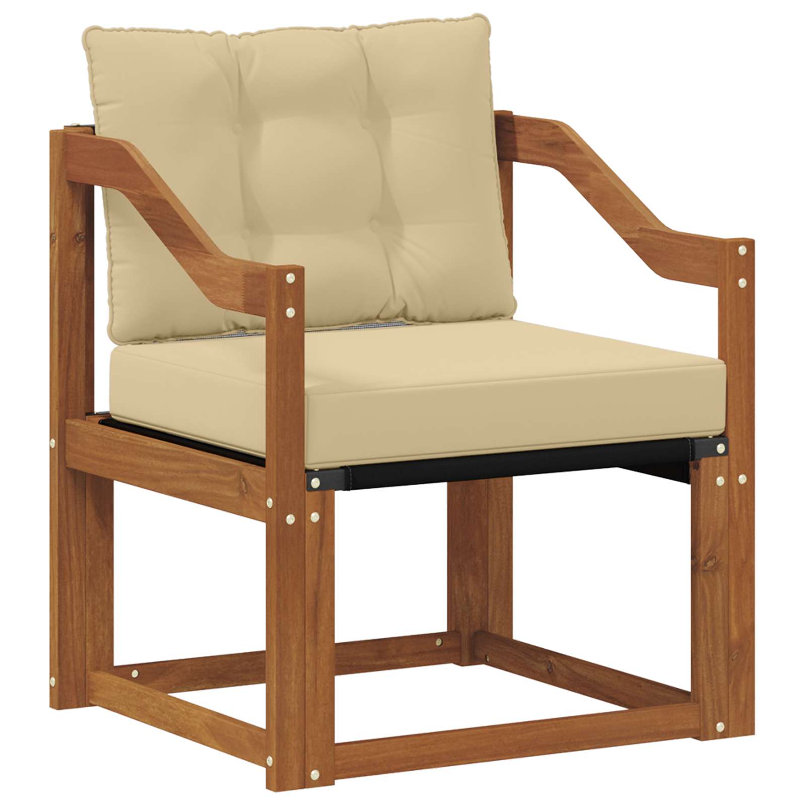 Outdoor-Sofa Massivholz Akazie Natur