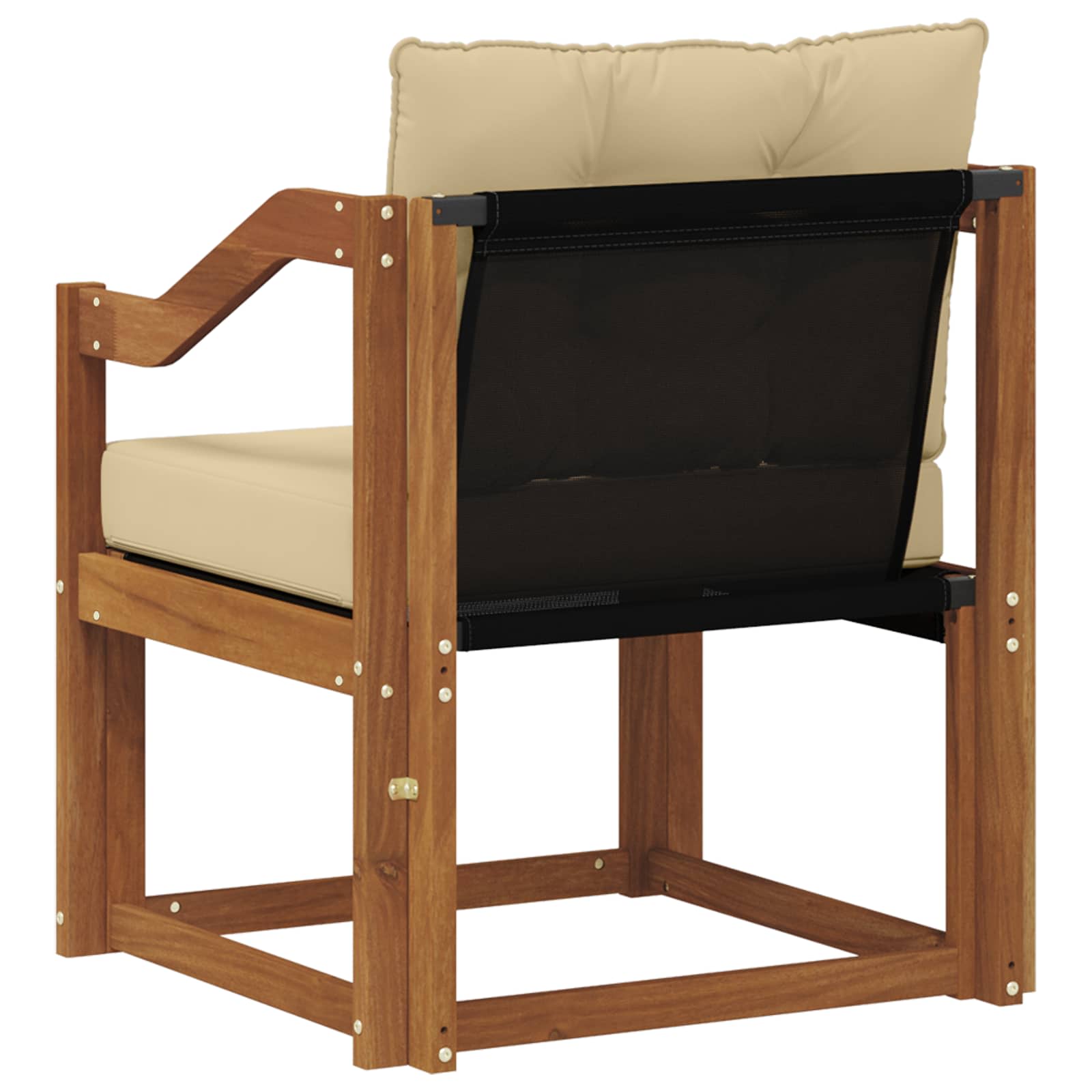Outdoor-Sofa Massivholz Akazie Natur