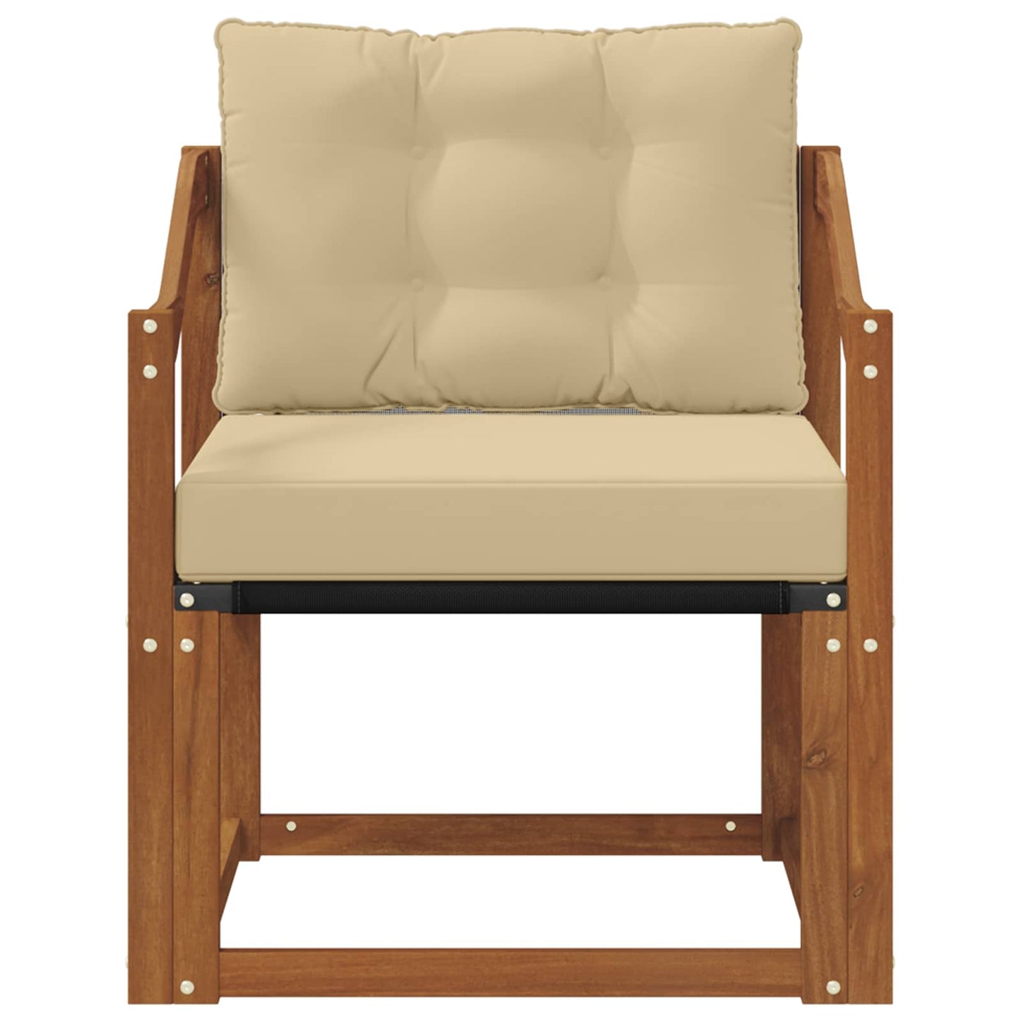 Outdoor-Sofa Massivholz Akazie Natur