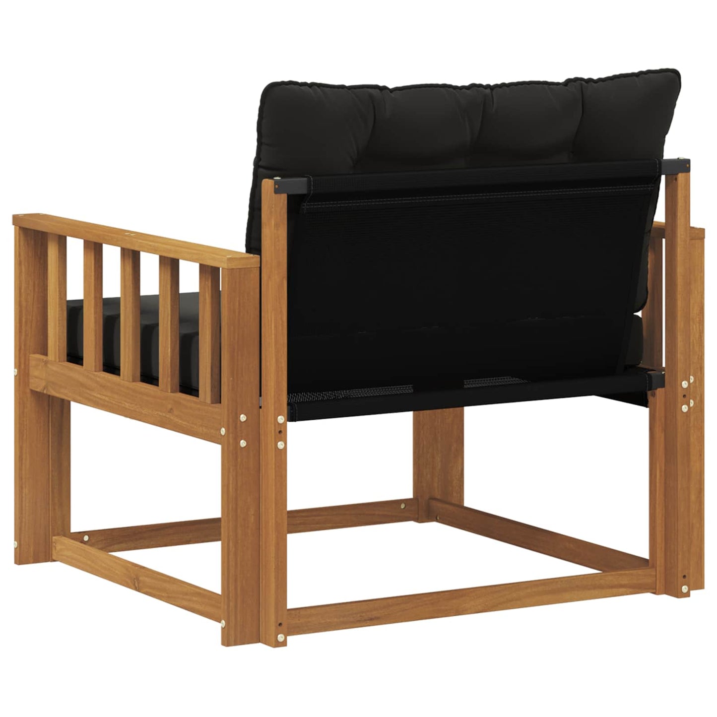 Outdoor-Sofagarnitur Massives Akazienholz und Textilene Natur