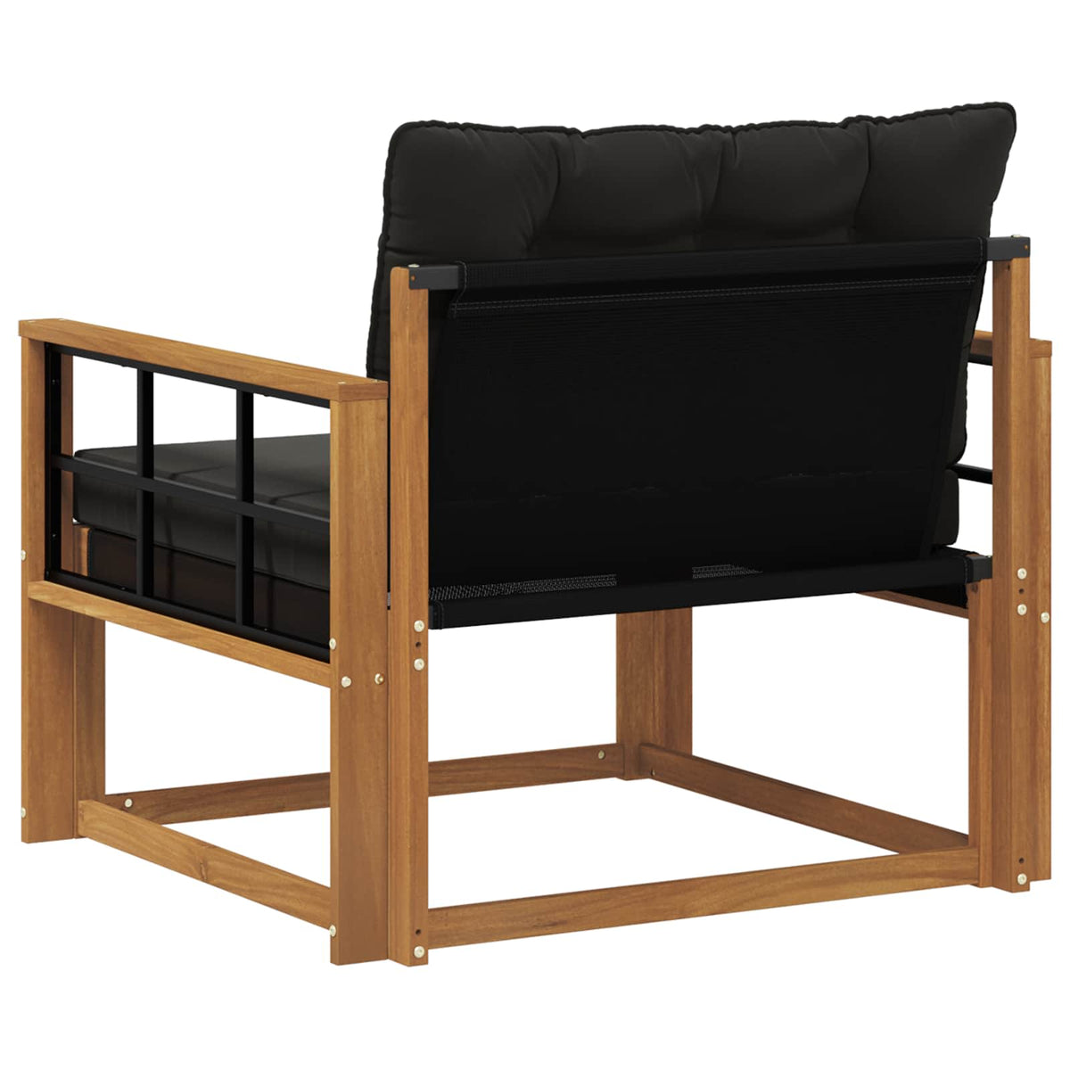 Outdoor-Sofagarnitur Massives Akazienholz und Textilene Natur