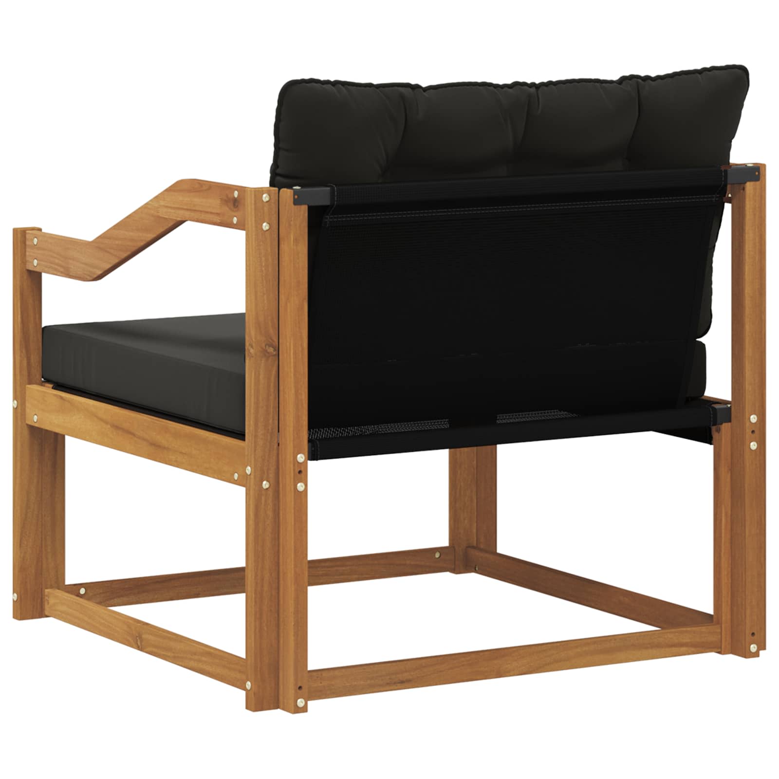 Outdoor-Sofagarnitur Massives Akazienholz und Textilene Natur