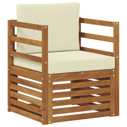 Outdoor-Sofagarnitur Massives Akazienholz und Polyester