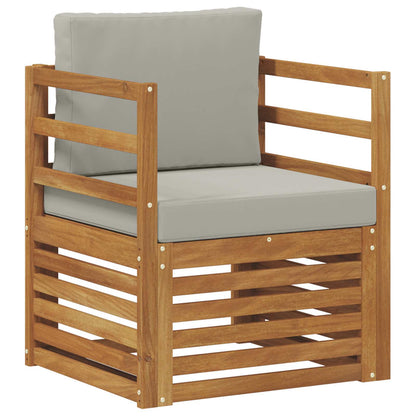 Outdoor-Sofagarnitur Massives Akazienholz und Polyester