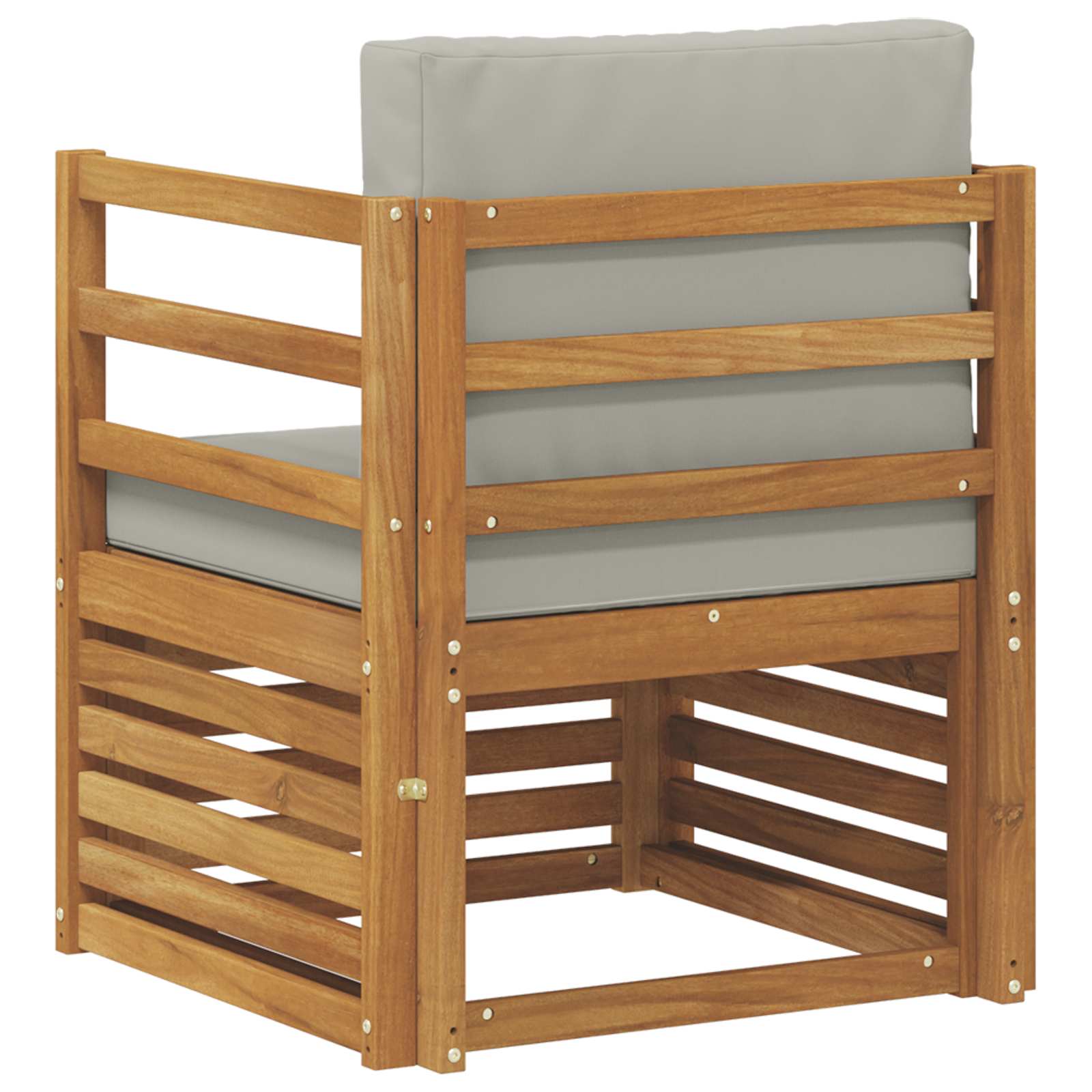 Outdoor-Sofagarnitur Massives Akazienholz und Polyester
