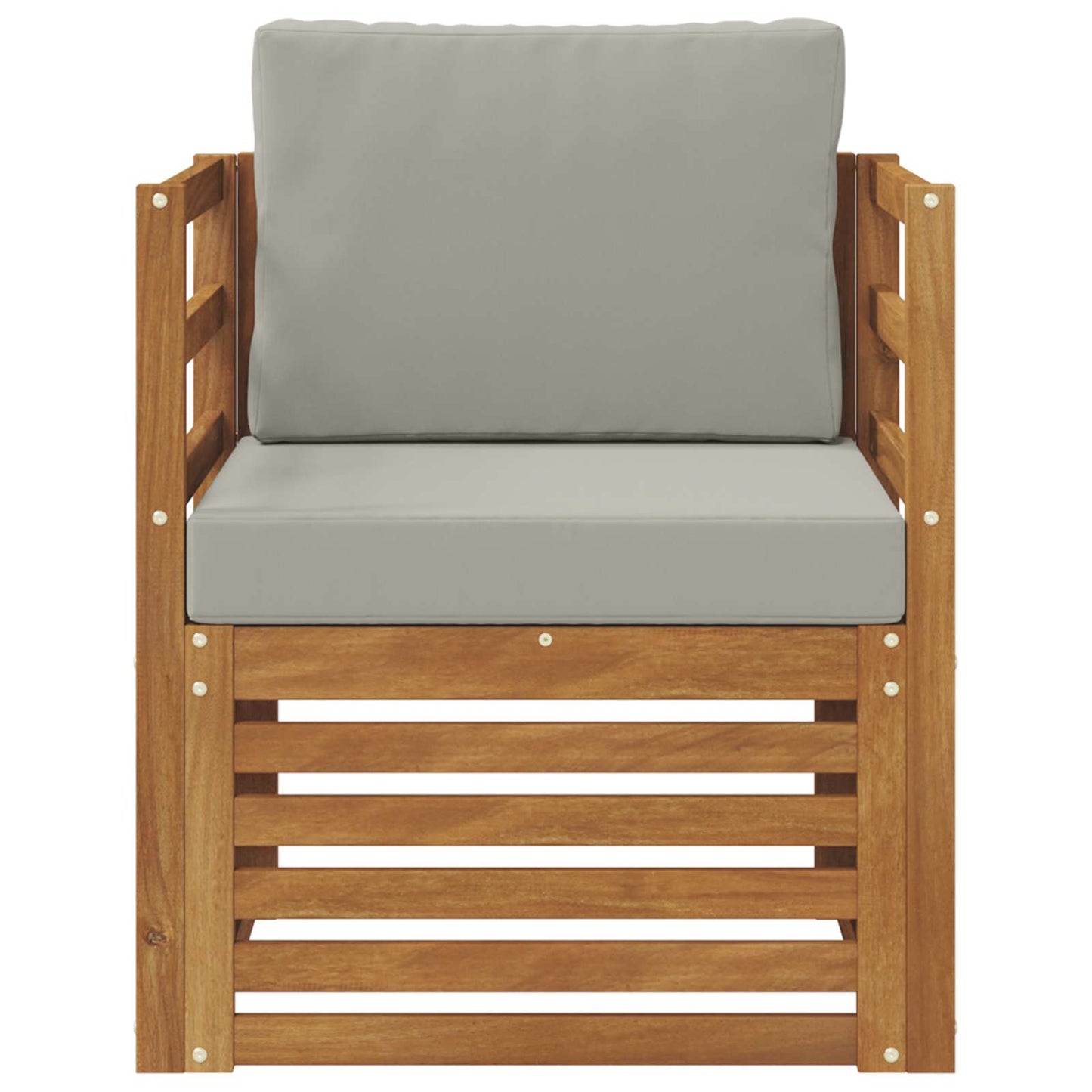 Outdoor-Sofagarnitur Massives Akazienholz und Polyester