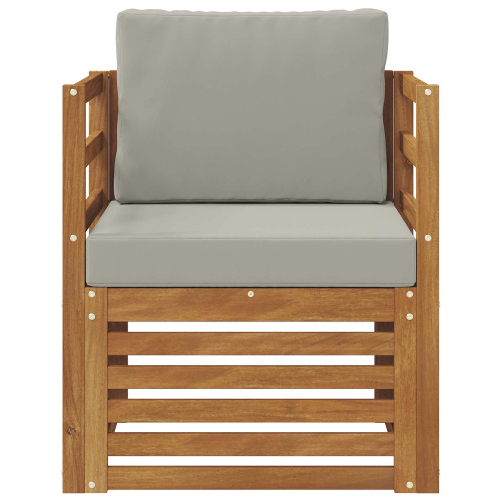 Outdoor-Sofagarnitur Massives Akazienholz und Polyester