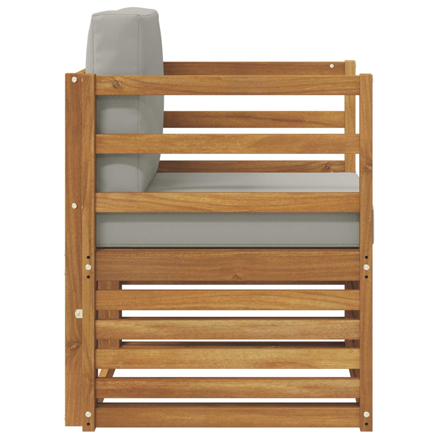 Outdoor-Sofagarnitur Massives Akazienholz und Polyester
