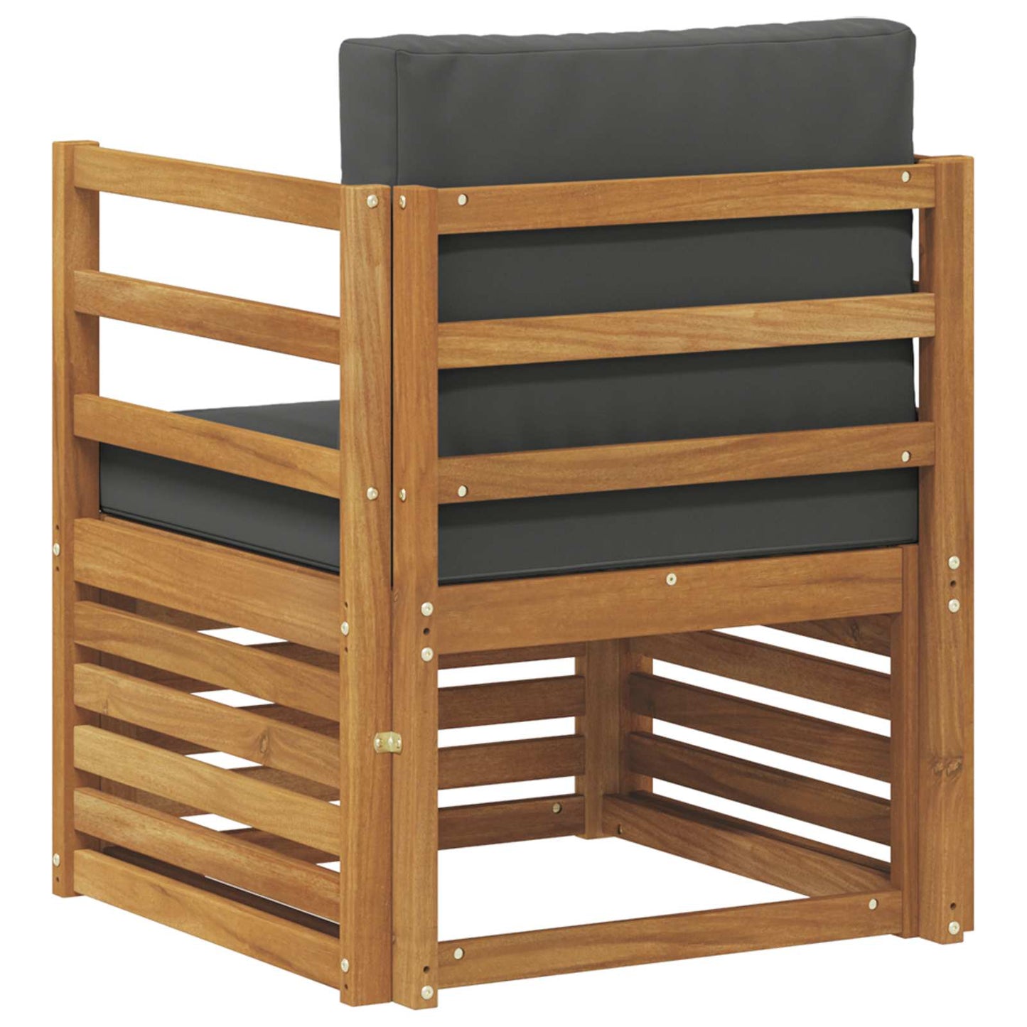 Outdoor-Sofagarnitur Massives Akazienholz und Polyester