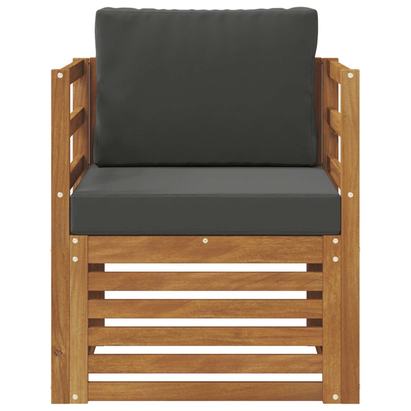 Outdoor-Sofagarnitur Massives Akazienholz und Polyester