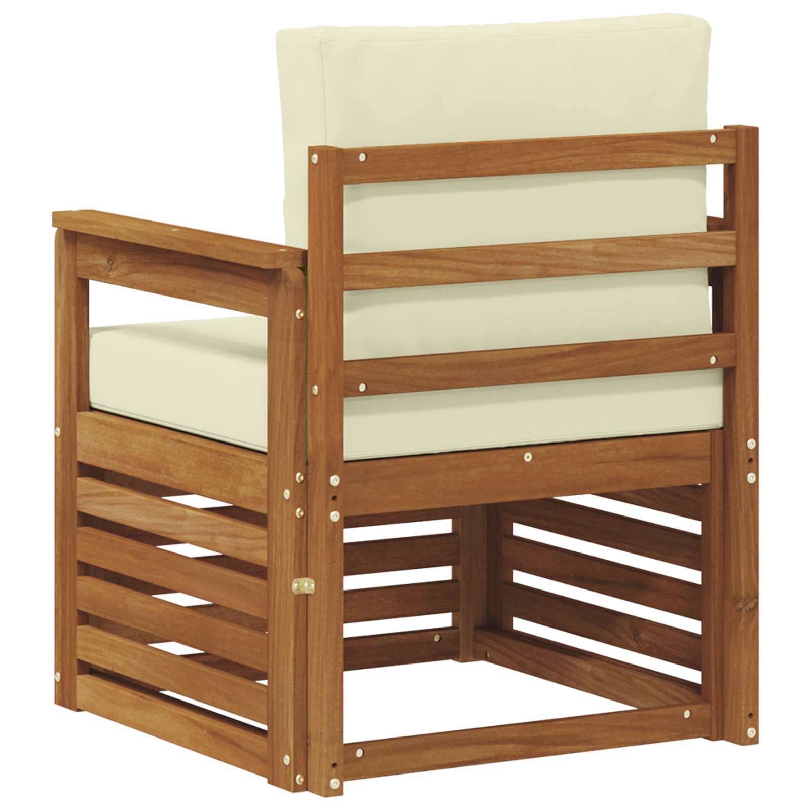 Outdoor-Sofagarnitur Massives Akazienholz und Polyester