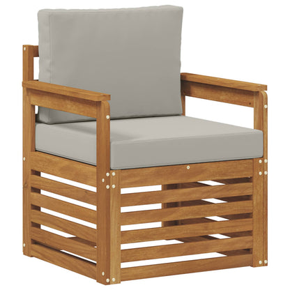Outdoor-Sofagarnitur Massives Akazienholz und Polyester