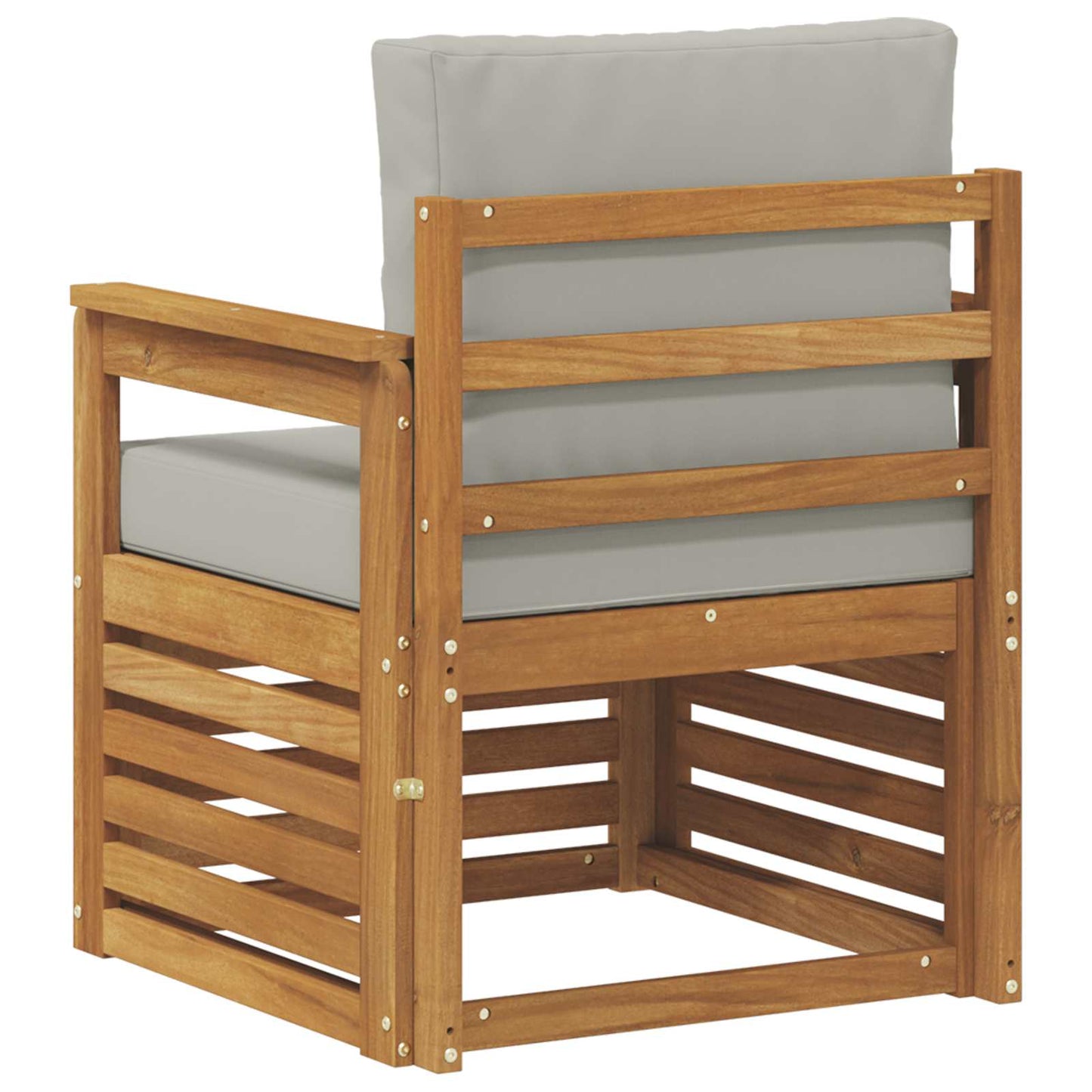 Outdoor-Sofagarnitur Massives Akazienholz und Polyester