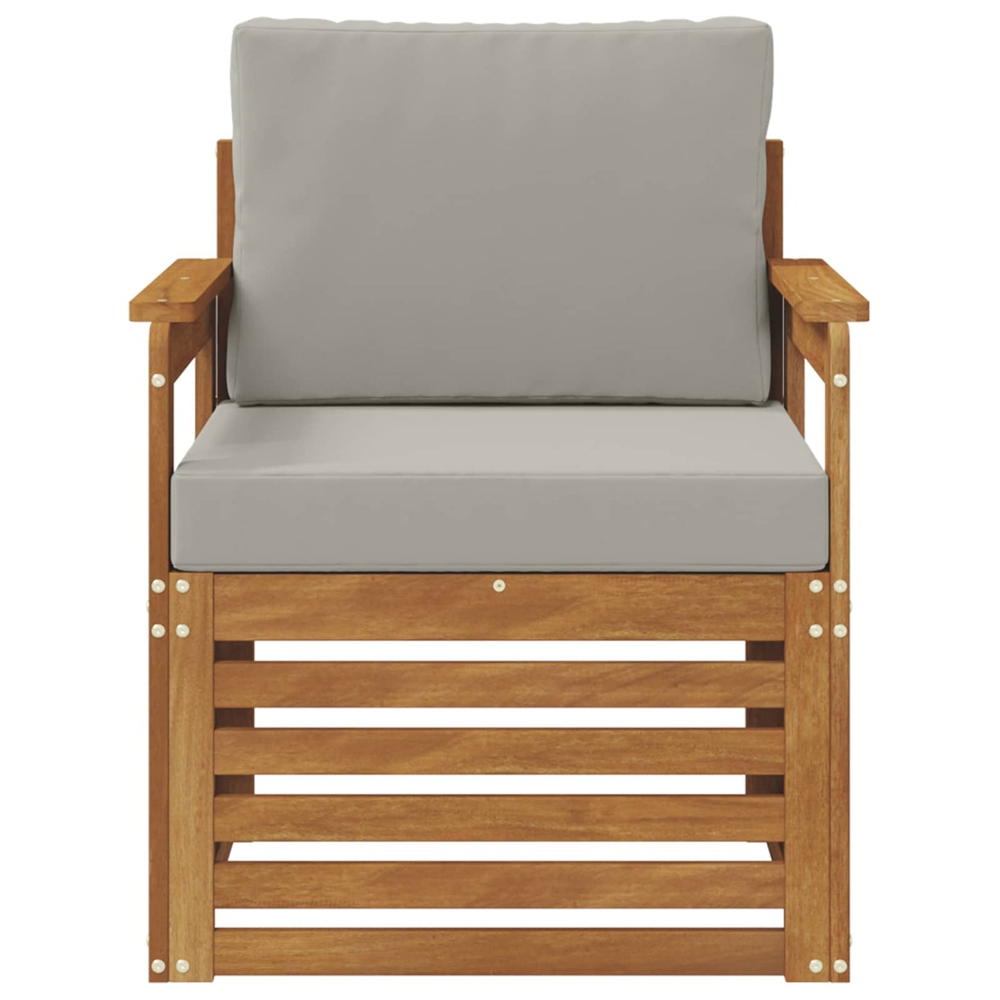Outdoor-Sofagarnitur Massives Akazienholz und Polyester