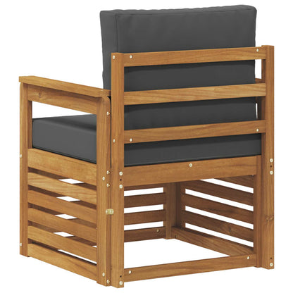 Outdoor-Sofagarnitur Massives Akazienholz und Polyester