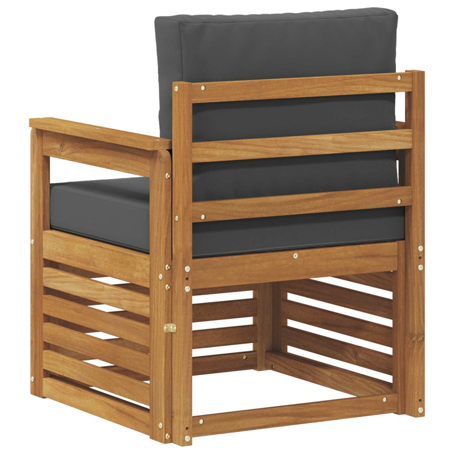 Outdoor-Sofagarnitur Massives Akazienholz und Polyester