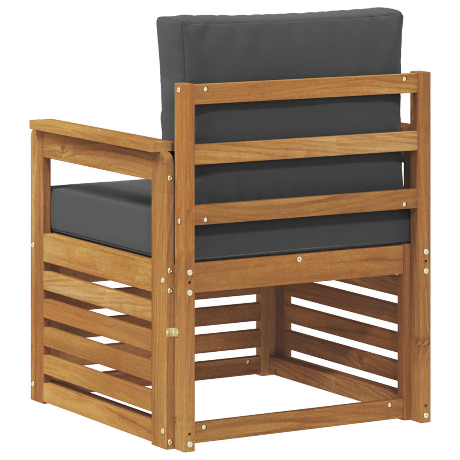 Outdoor-Sofagarnitur Massives Akazienholz und Polyester