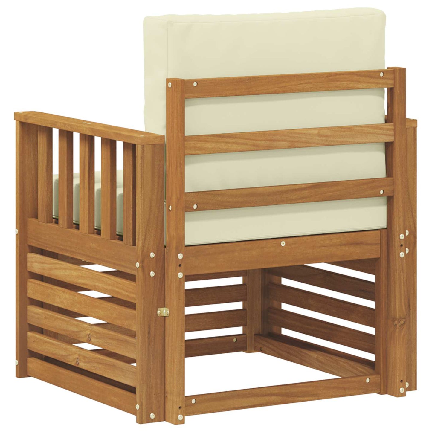 Outdoor-Sofagarnitur Massives Akazienholz und Polyester