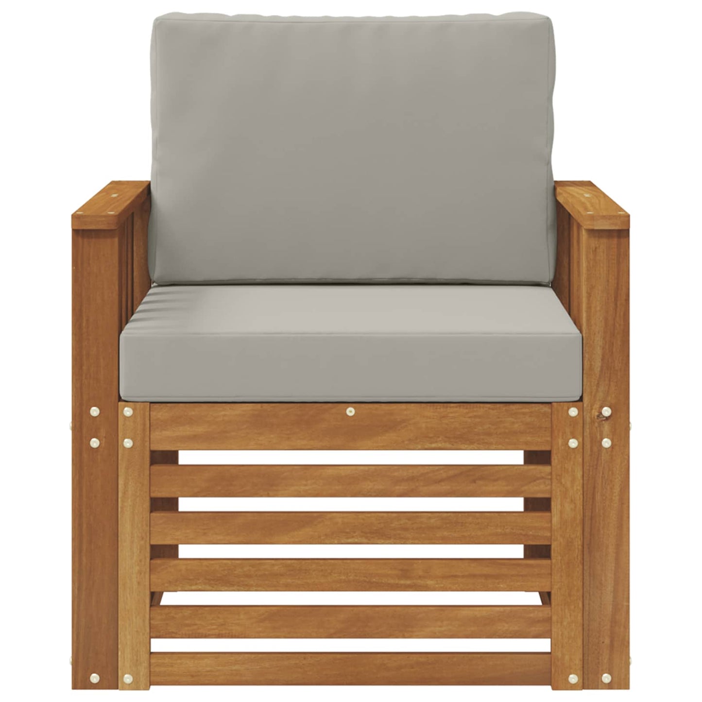 Outdoor-Sofagarnitur Massives Akazienholz und Polyester