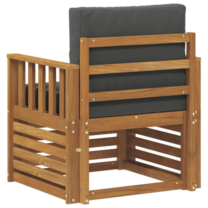 Outdoor-Sofagarnitur Massives Akazienholz und Polyester
